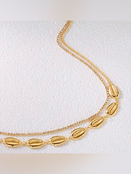 New! Gold Starfish & Shell Layered Waist Chain. Sexy Beach Body Jewelry